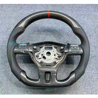 Kierownica ze 100% włókna węglowego i skóry do VW Volkswagen Golf 6 MK6 Passat B7 CC