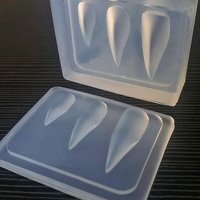 1Pcs Silicone Nail Art Mold DIY Transparent Mold Of The Sharp Dragon Claws Series Long Short Dragon Claw Nail Art Mold