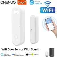 ONENUO Tuya Smart WiFi Door Sensor 80dB Sound Window Sensor Smart Life Arm Disarm Door Sensor APP Alert Alarm Door Sensor