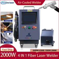 4 IN 1 Laser Welder Air Cooling 2000W Laser Welding Machine 1500W For Carbon Steel And Alloy Welding Cleaning Cutting Machine