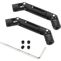 New 2Pcs Metal Universal Drive Shaft for WPL D12 C14 C24 B16 B36 B24 MN D90 MN99S Henglong RC Car Upgrade Parts