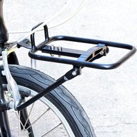 Sturdy Aluminum Alloy Front Rack for Folding Bicycle Cargo Carrier Grocery Box Touring Pannier Picnic Cycling Accessories