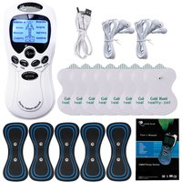 Professional Electric Body Massager Dual Outputs Tens Unit EMS Muscle Electrostimulator Neck Back Foot Hand Leg Massage Relax