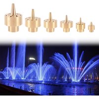 Brass Water Column Fountain Nozzle Copper Column Porous Scattering Fountain Nozzle Brass Garden Pond Fountain Column