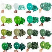 10/20/30 Stück grüne Geburtstagsballons Metall Retro dunkelgrüne Salbeigrüne Luftballons für Hochzeitsdekorationen Geburtstag Weihnachtsfeier
