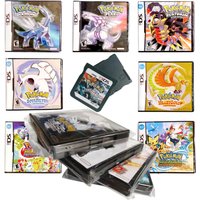 Anime Peripheral Black Soulsilver Diamond Pokemon Console Cartridge NDS Game Card Black Box Game Collection Boy Gift USA English