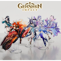 Hot Game Genshin Impact Mavuika Xilonen 15CM Double-sided HD Printing Acrylic Stand Keychain Figure Desk Decor Surrounding Gifts
