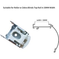 30MM Ceiling Brackets For Zebra Blinds and Roller Blinds Top Rail Loading Mounting Blinds Accessories