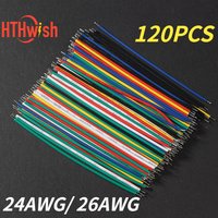120PCS 24AWG/ 26AEG Tinned Wire High-Quality Electronic Wire 6Colors Jumper Kit PCB Breadboard Cable Wires for DIY