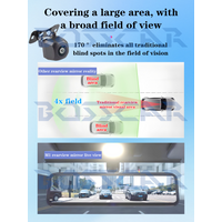 1080P AHD HD Rear Camera Fisheye Lens 170 Degree Viewing Angle Fixed Parking Line Pixel 1280*720 Night Vision Waterproof
