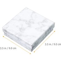 12Pcs Jewelry Box Marble Pattern Cardboard Organizer for Necklaces Bracelets Earrings Packaging Gift Bulk Bracelet Box