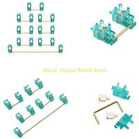 77UB Transparent Blue Gold Plated Plate Mounted Stabilizer for Mechanical Keyboard
