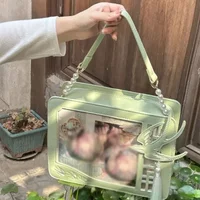 Y2K Shoulder Bags Ita Bag Transparent Crossbody Shoulder Bag for Women Girls Original Design Ulzzang Diy Display Handbag