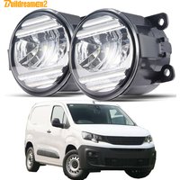 Ensemble de phares antibrouillard LED, 2 pièces, pour Peugeot Partner Box/MPV (K9) 2018 – 2023 30W H11, feux de jour antibrouillard pour voiture, style DRL