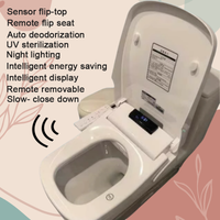 Automatic Flip Over Square Smart Toilet Seat Intelligent Electric Bidet Touchless Sensor Toilette Tapa WC Japones Inteligente