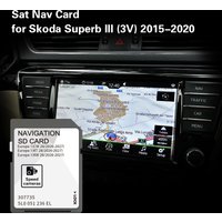 Fitting for Skoda Superb 2015 Untill 2020 32GB Memory SD Card Map GPS Navigation Cover Croatia Cyprus Czech Republic