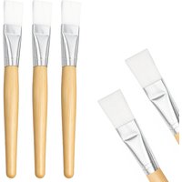 5Pieces Facial Mask Brush Bamboo Face Mask Applicator Washable Makeup Brushes Reusable For Women Girls Facial Mask DIY Tools