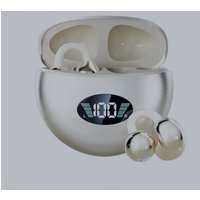 Clip-On Wireless Bluetooth Earbuds for Sports Premium Audio Quality Headphones with Long Battery Life Built-in Microphone
