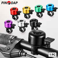 PINMOAP 1PC Loud Bike Bell For Handlebars Durable Bicycle Ring Bell Universal Cycling Safety Bell For MTB Road Bike Scooter