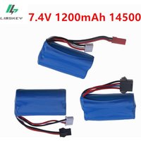 14500 7.4V 1200mAh Li-ion Battery for R/C Stunt Cars Spare Parts R/C Car Model Water Gel Gun Blaster Toys Accessories