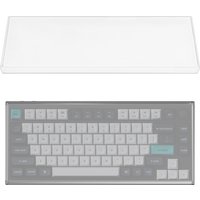 Geekria 75% Knob Keyboard Dust Cover, Clear Acrylic Keypads Cover for 84 Keys Computer Keyboard, Compatible with Keychron Q1 HE