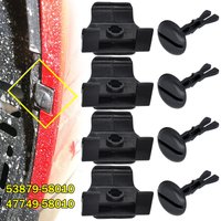 4x Car Front Fender Bumper Cover Clip Retainer 53879-58010 47749-58010 For Toyota Lexus 4Runner Corolla Camry Mudguard Fastener