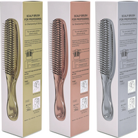 Massage Comb Fine Air Cushion Comb with Electroplated Crafted Wet And Dry Hair Comb Cleansing Massage Scalp Upscale For Woman