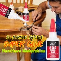 502 All-Purpose Super Glue for Repairing Furniture, Metal, Plastic, and Wood - 5S Quick-Drying Wood Glue (20/50g)