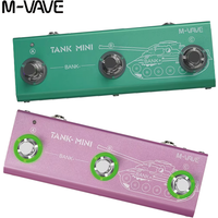 M-VAVE TANK-MINI Multi-Effect Guitar Pedal – 10+ FX (Amp/Cab/Reverb/Delay) with IR/OTG Recording | Rechargeable & Portable