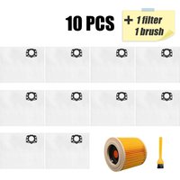 5/10 pcs For Karcher 2.863-314.0 KFI 357 KA 40 WD2 Plus WD3 SE4002Robot Vacuum Cleaner Dust Bag Replacement Parts Kit