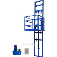 Home Elevator 3M Load 500KG Hydraulic Freight Elevator Simple Factory Small Warehouse Guide Rail Lifting Platform Electric Hoist