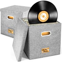 Foldable Organizer Large Capacity Record Storage Box with Lid Cotton Linen Home Closet Multi-functional Organizer
