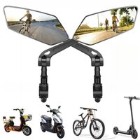 AliExpress NONE 360° Rotatable Bicycle Rearview Mirror Adjustable Wide Angle Handlebar Mirror for MTB E-Bike Motorcycle Safety Accessory