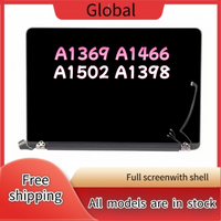 Tested Silver A1398 15' LCD Screen Assembly Display for MacBook Pro/Air 13' Retina A2337 A1932 A2179 A1502 A1466 2010-2020
