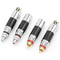 PURELINE Rhodium Plated XLR To RCA Adapter RCA Male To XLR Male Female Adapter XLR To RCA Female Male Plug Adapter