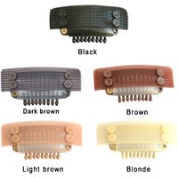 6pcs Magic Tape Clips for Wigs 9- teeth Clips for Hair Connection Hair Extensions Wig Clips