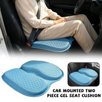 U-Shaped Cooling Gel Seat Cushion, Ergonomic Honeycomb Design, Breathable Pressure Relief Pad for Car/Office/Home