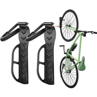 AliExpress 1/2 PCS Wall Mounted Bike Stand Holder Vertical Bicycle Storage Hanger Hook Rack For Garage Organization Cycling Accessories