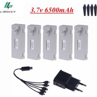 3.7V 6500mAh RC Drone Battery Stable UAV Battery for E88 E88PRO E88MAX E525 E99 E99PRO P1 P5PRO K3 S1 P8 with charger