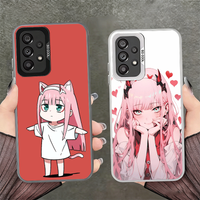 Zero Two 02 Kawaii Cute Soft Phone Case for Samsung A17 A16 A15 A14 A13 A57 A56 A55 A54 A53 A37 A36 A35 A34 A33 A26 A25 A24 A23