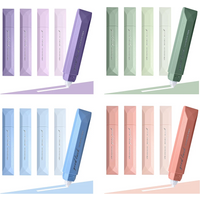 5pcs/set Pen Shaped Correction Tapes Double Sided Adhesive Tape Aesthetic Correction Tape for School Office Supplies