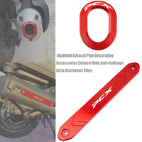 For Honda Pcx125 Pcx160 Motorcycle Modified Exhaust Pipe Decorative Accessories Exhaust Side Anti-Collision Strip Aluminum Alloy