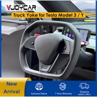 Latest Cybertruck Yoke Handle for Tesla Model Y 3 Personalized Heating Hexagon Steering Wheel Racing Leather Customized Model Y