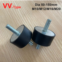 1/2/4 Stück M10 M12 M16 M20 Stoßdämpfer mit Außengewinde, Durchmesser 50-150mm, VV-Typ Gummilager, Anti-Vibrations-Silentblock