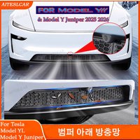 For Tesla Model Y/Y L 2025 2026 Juniper Lower Bumper Anti Insect Net Dust Proof Inner Vent Grille Cover Insect-proof Front Cover image 4