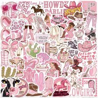 50/100PCS Cartoon Pink Graffiti Stickers Decorative Guitar Notebook Luggage Skateboard DIY Stickers