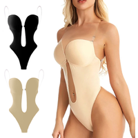 Women Body Shaper Bra Backless Bodysuits Thong Invisible Tummy Control Shapewear Girdle Sheath Slimming Underwear Push Up Corset