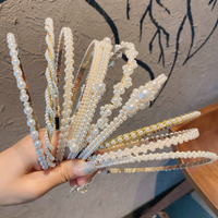 1pc Fashion Full Pearl Headband, Elegant Minimalist Flower Women's Hair Ring, Headband, Girls Hair Accessories, Headwear