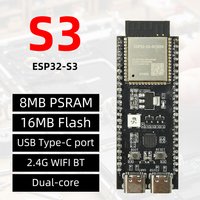 ESP32-S3-DevKitC-1 Wi-Fi and Bluetooth Development Board, ESP32-S3-N16R8 Module, 44-Pin, Type-C Connector