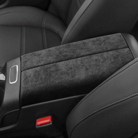 Suede Car Center Console Armrest Case Lid Cap Cover Panel For Mercedes Benz A GLA GLB Class W177 V177 X247 H247 2019-2024